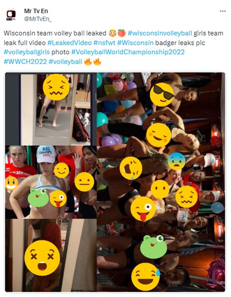 Wisconsin Volleyball Team Leaks Scandal: Viral Photos and Videos.